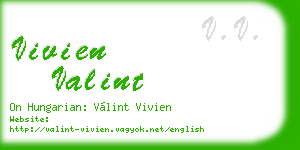 vivien valint business card